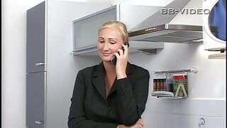 A blonde MILF who is open to sexual fantasies lures her partner to get screwed