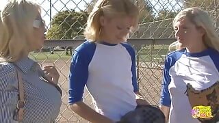 Big nipples get very hard as a lesbian pinches them and cums