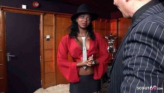 Black Ebony Secretary MILF Jasmine Webb let her Boss Fuck her in Office