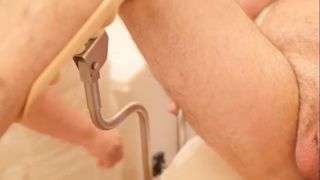 CFNM femdom mature doctor examining a pathetic slave