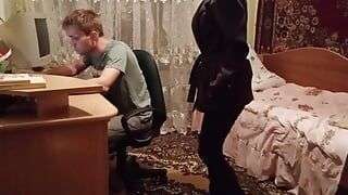 Deep strapon fuck for punishment