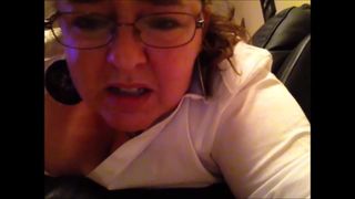 Fat whore takes cock up the ass