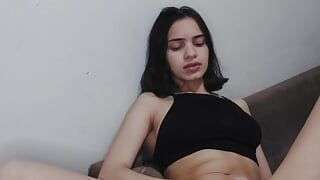 Female Masturbation – Alice Lima fingers herself very quickly