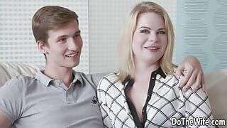 Fine Ass Wife Adry Berty Rides a Stranger’s Dick Next to Her Cuckold