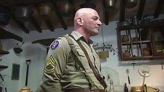 Franco Trentalance Bangs the Old-time Housewife on the Kitchen Table