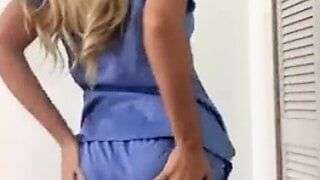 Hot Sexy Nurse Stripping