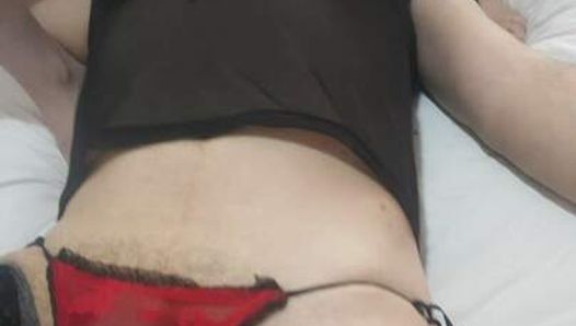 Mistress Luiza makes her slave lick her pussy