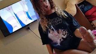 Nerd girl wants a hard dick in her ass