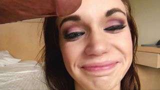 Obedient Latvian girl swallows big load