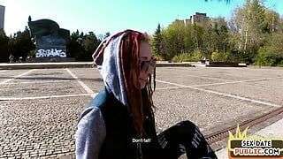 Real public pickup with pierced slut getting ravaged