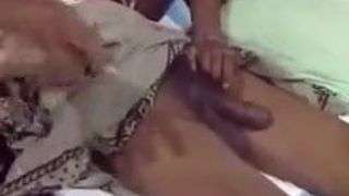 Sri Lankan Grand father with young girl. Asian Hand Job