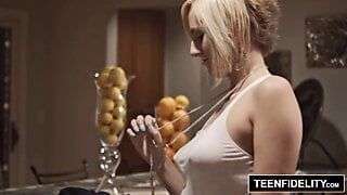 TEENFIDELITY – Kate England Plays Strip Poker w not Stepdad