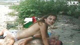 These are horny teens with small tits and brunette hair