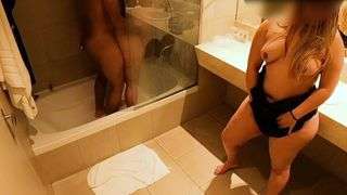 They Let Me Watch While Fucking In The Shower