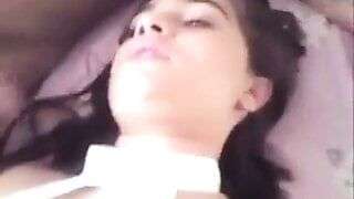 Two young guys fuck his stupid MFM