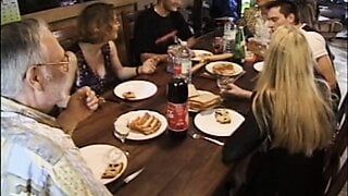 Vintage french horny family fucking one another hard film