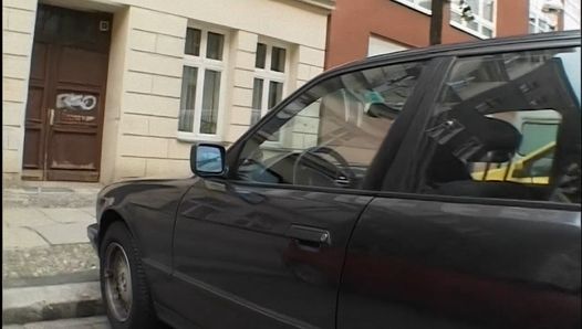 German big tits Milf always blocks my parking lot – 90’s retro