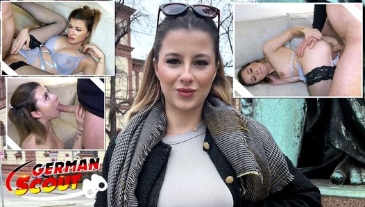 GERMAN SCOUT – German Gamer Girl Mia Minou Pickup for Casting Fuck in Munich