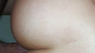 Hard and painfull anal creampie