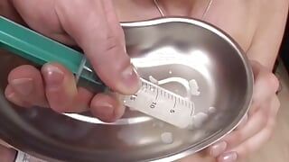 Horny doctor and a big cock patient fucking a fat nurse in the office