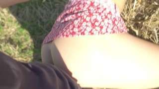 I Came When He Fucked Me In Doggystyle On A Haystack! Public Sex!