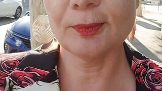 I come back from a party and come across a fan who loves milfs I suck him outside and he fucks my ass and cums my face