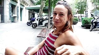 I meet my favourite amateur pornstar in the street and we fuck