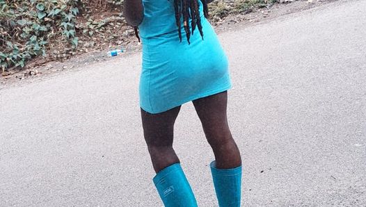 In the car being the Little Naughty Farmgirl