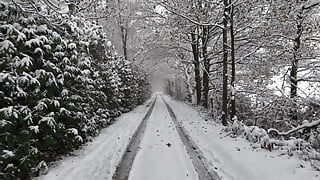 The chick with a large ass received