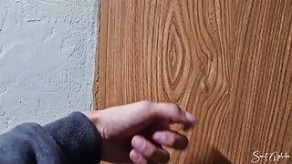 The girl invited a repairman to make her room beautiful.