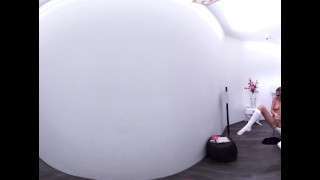 VR Bangers – [360° VR] Sexy Pristine Edge touching her Pussy while studying