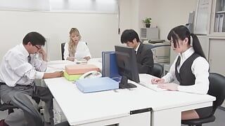 LUNA & NAKO SUDO :: OFFICE LOVERS ~FEMALE BOSS WHO TRAINS NEW FEMALE EMPLOYEES~ – CARIBBEANCOM
