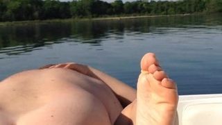 Wife fucks on a boat