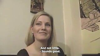 Czech milf gets fucked in bathroom of a  pub