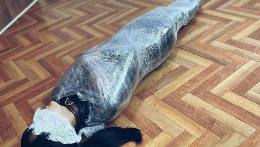 mummy Female Agent Escapes From Rap Bondage