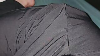 Step mom with big ass handjob step son in bed