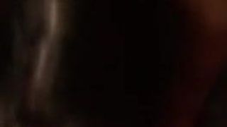 A blindfolded girl, fucking in front and back