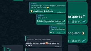 Anal proposal from my ex.. hot chat on Whatsapp (I end up putting a PLUG in my tail)