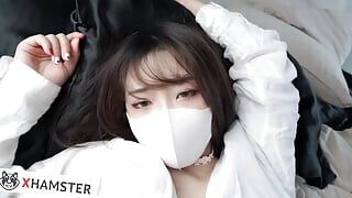 Beautiful woman play with a game and be fucked by a bad man in a hotel and insert body cumshot