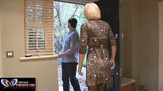 British milf in stockings for her pervert guy