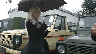 Busty milf with tattoo above her pussy gets fucked