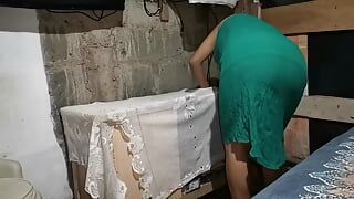 Cheating MILF Mom couldn’t resist and was MOANING while SUCKING HER