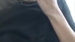 Cutie Masturbates In Airplaine Restroom