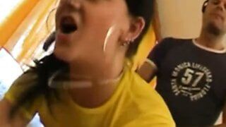 Dutch Brunette Wearing Knee High Socks – Couple Sex