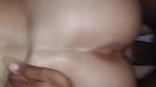 Hottie cummed on cock while getting cocked on all fours