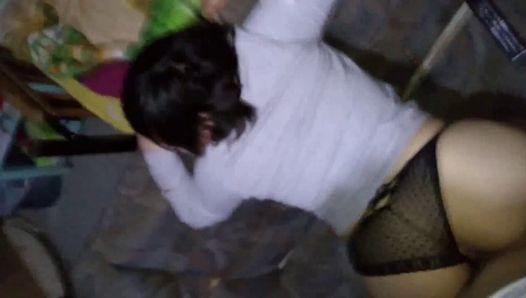 I Go Crazy With This Beautiful Ass – I Love To Fuck Her With Her Panties On