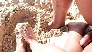 I Made Him Cum in a Beach With People Around