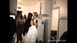 Naughty Babe fucking hardcore at the Party with Big Dick