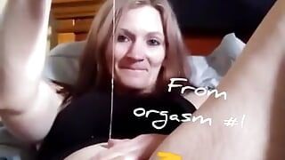 Sexy Wife Has a Super Gooey Solo Orgasm