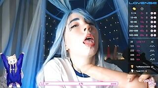 Showed Her Skill Slobbering Blowjob with Two Dicks Mollyredwolf